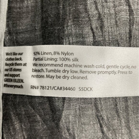 Eileen Fisher Women's Gray Textured Jacket 3/4 Sleeves Button-Up Front Sz S/P - Picture 8 of 9